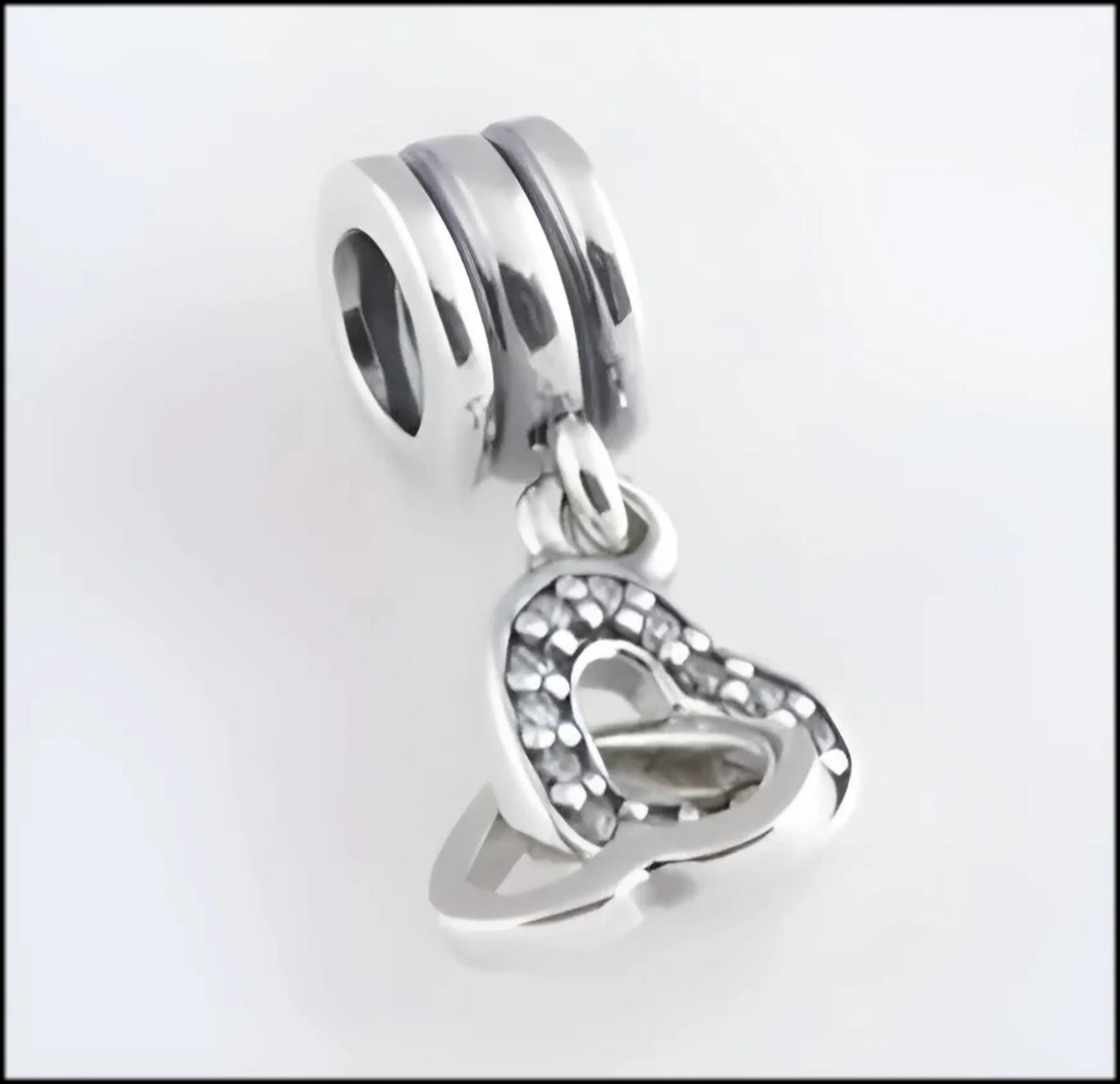 Onhand Best Seller Charm (s0411): Double Hearts