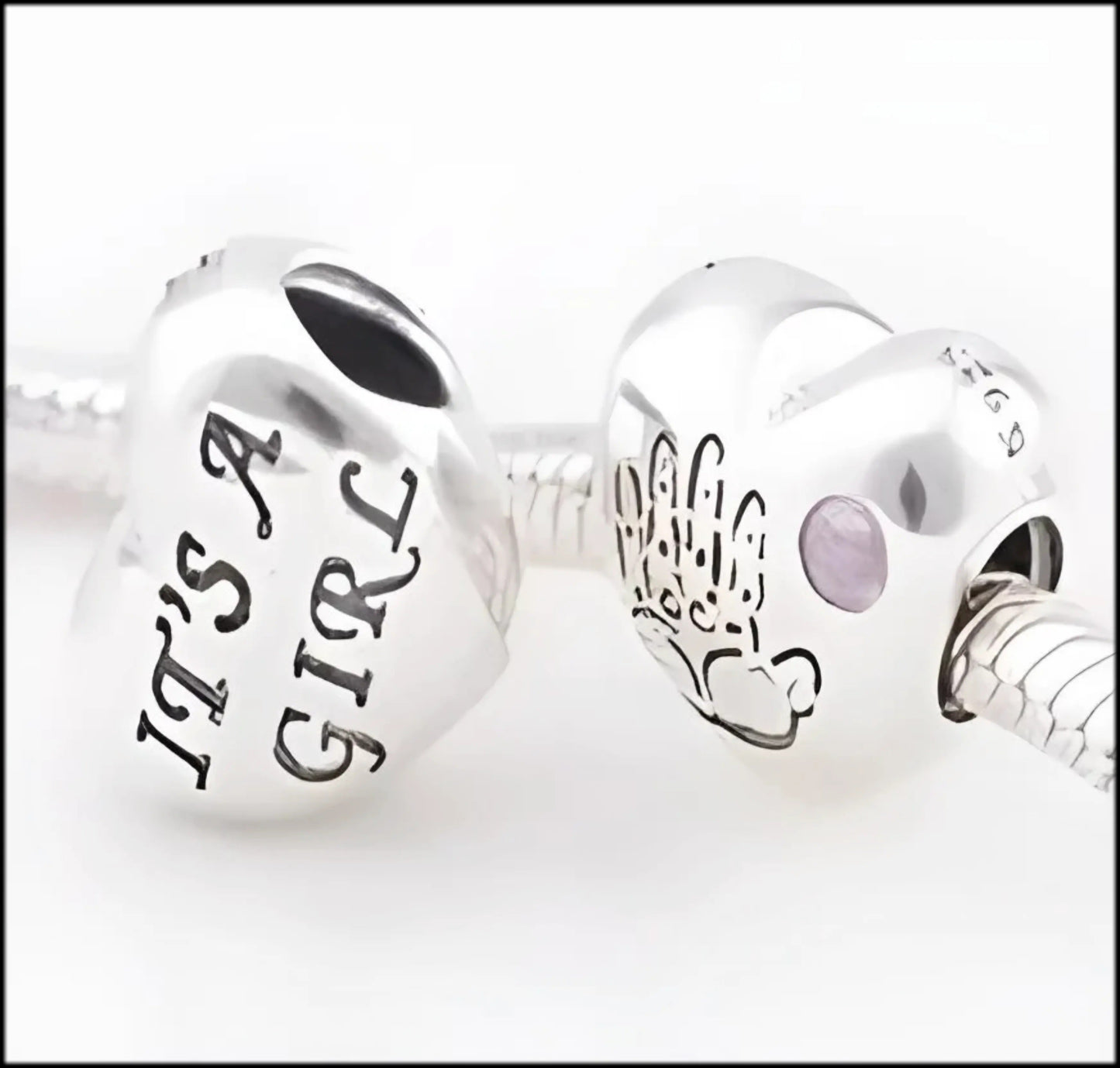 Onhand Best Seller Charm (s0479): It'S A Girl