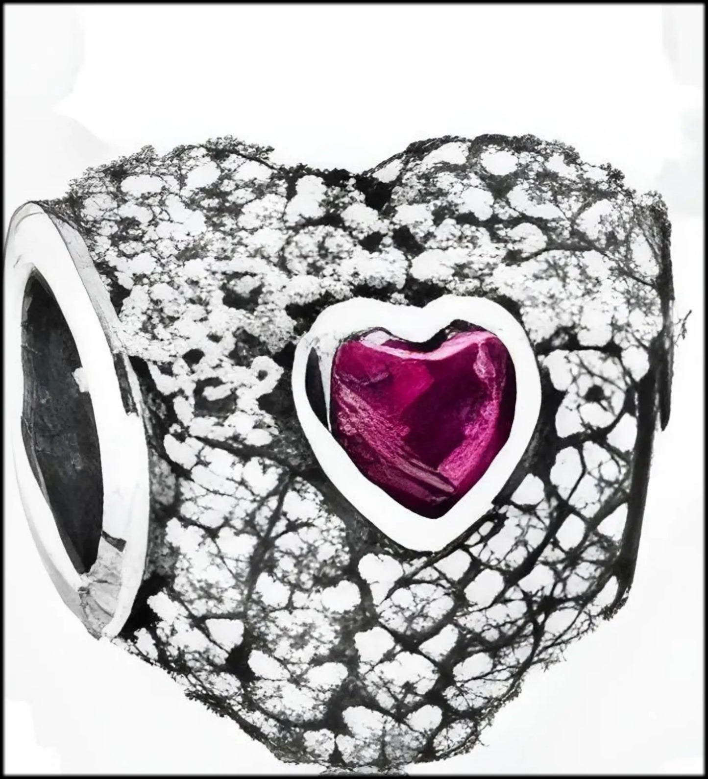 Onhand Best Seller Charm (s0505): Pave Heart