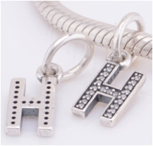 Onhand Best Seller Charm (LC13h): Letter H