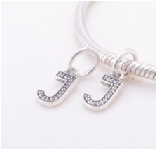 Onhand Best Seller Charm (LC13j): Letter J