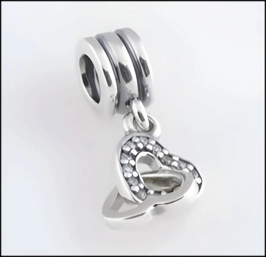 Onhand Best Seller Charm (s0411): Double Hearts