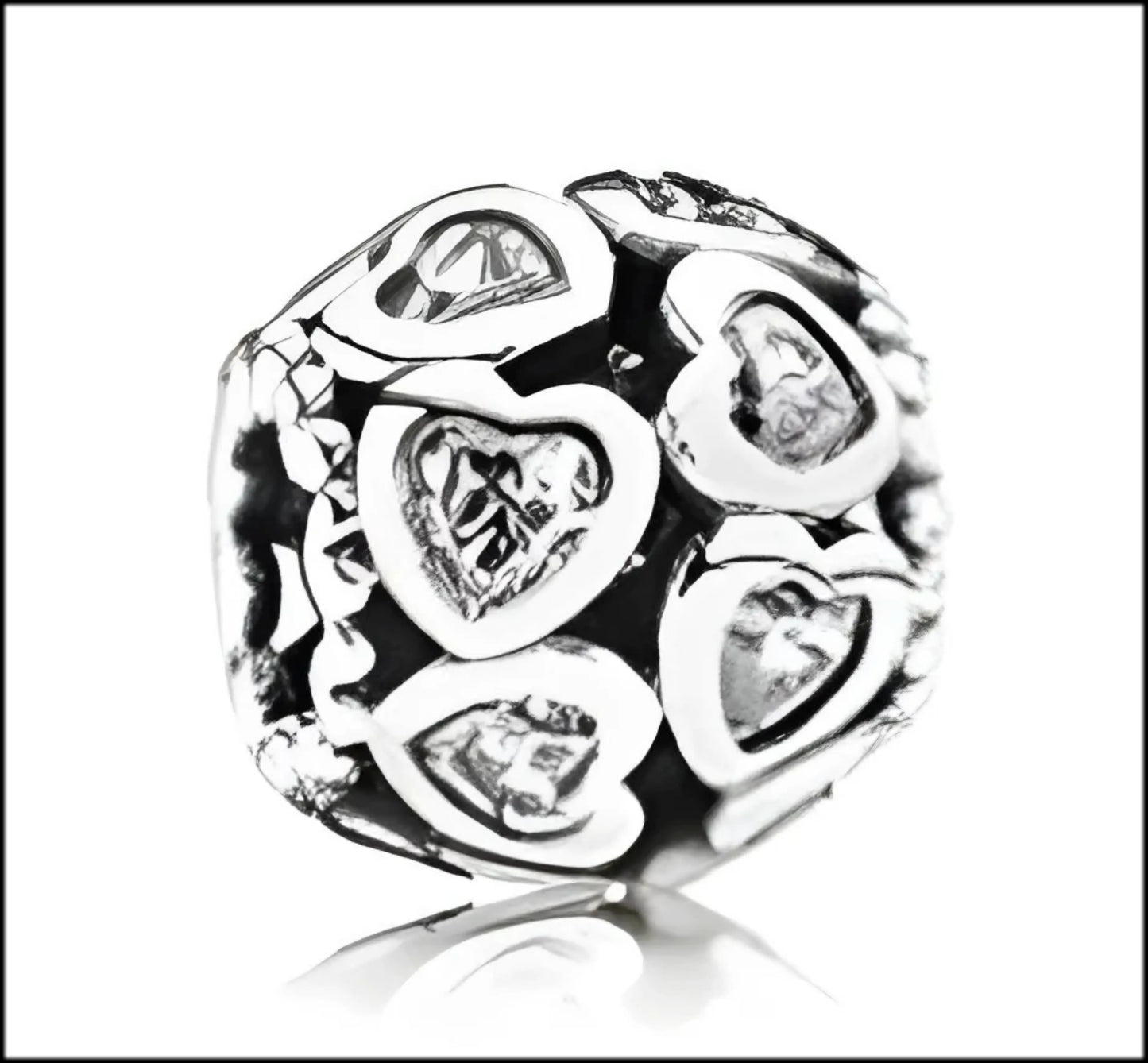 Onhand Best Seller Charm (s0646): Love All Arround Clear Cz Charm