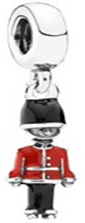 Onhand Best Seller Charm (s0726): Silver Toy Soldier Dangle Charm With Colourful Enamel Travel