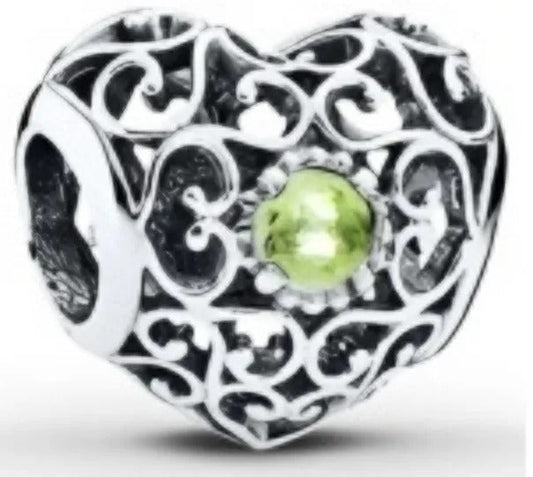 Onhand Best Seller Charm (s0859): Silver August Signature Charm