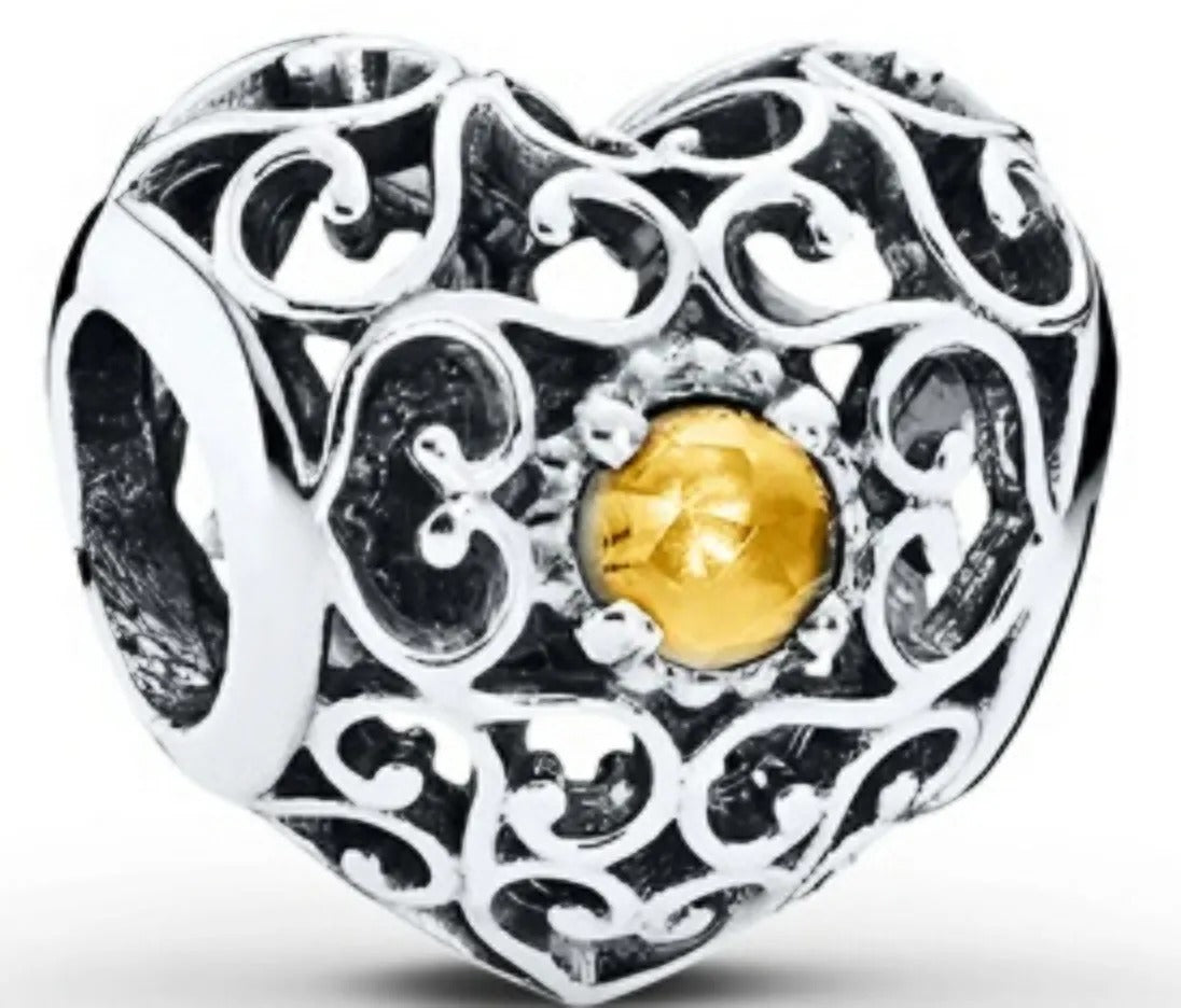 Onhand Best Seller Charm (s0864): Silver November Signature Charm