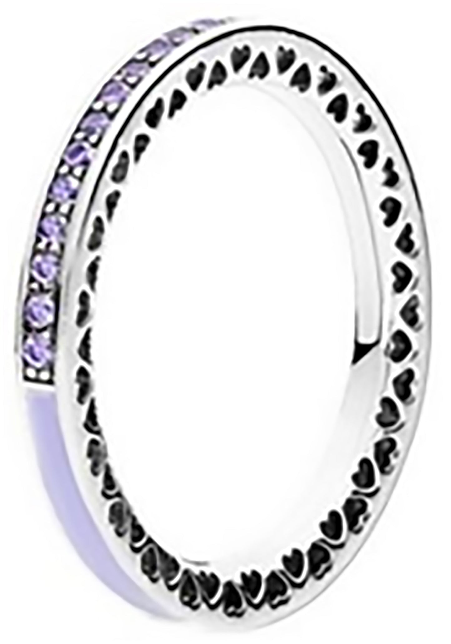 Onhand Best Seller (R801-5): Purple Radiant Hearts Ring
size 5
