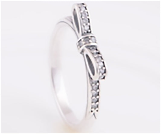 Onhand Best Seller (RIP108-7): Bow Ribbon Ring size 7