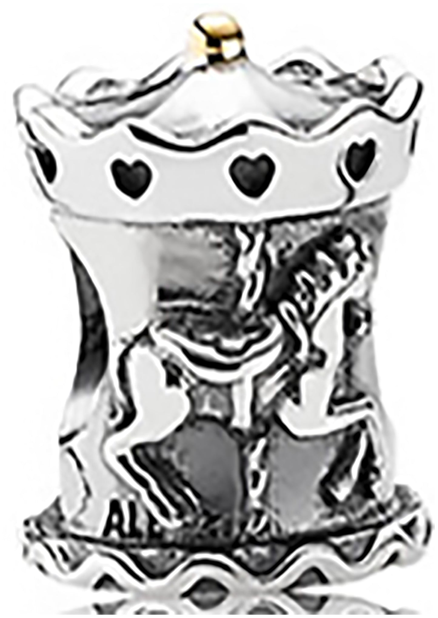 Onhand Best Seller Charm (G45): Silver Carousel Charm