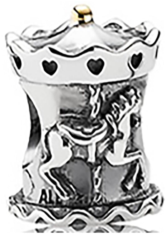 Onhand Best Seller Charm (G45): Silver Carousel Charm
