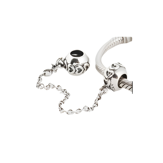 Onhand Best Seller Charm (s264-B-B): Safety Chain Heart Chain
