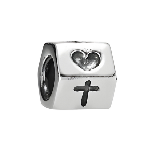 Onhand Best Seller Charm (s763-B-B): Silver Faith, Hope, Love Charm