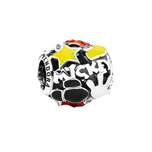 Onhand Best Seller Charm (s901-B-B): Disney Park Mickey With Colorful Enamel Travel